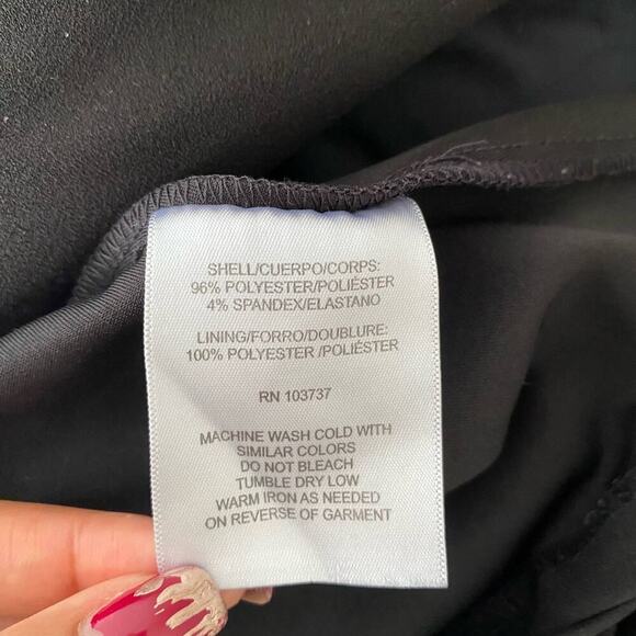 Donna Morgan sz 4‎ black office event sheath dress - Picture 7 of 8